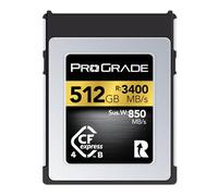 ProGrade Digital 512GB CFexpress 4.0 Type B Memory Card (Gold) | Read Speed Up To 3400Mb/S and Write Speed Up To 3000Mb/S for Raw Photo Bursts and 8K, 6K, and 4K Video Recording