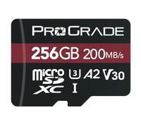 ProGrade Digital microSD Memory Card - V30 microSD Card for DSLR and Action Cameras - High Speed Transfer of Files & Large Storage - Up to 200MB/s Read Speed (256GB)