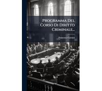 Programma Del Corso Di Diritto Criminale...