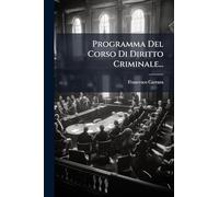 Programma Del Corso Di Diritto Criminale...
