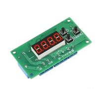 Programmable 4-Digit LED Counter Module DC12V DC24V with Relay Output for Conveyor Belt Counting and Production Line Use (DC24V)