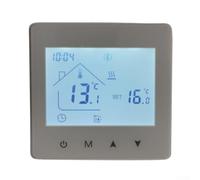 Programmable Boiler Thermostat Digital Touchscreen Room Controller 5+2 W ycle for Gas Oil Electric Heating Systems Wall Mounted 86x86mm