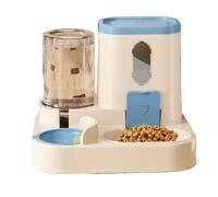 Programmable Cat Feeder with Water - Intelligent Automatic Food Dispenser, Digital Timer for Scheduled Meals | Drink Fountain with Combination Hydration Station