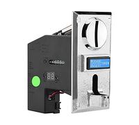 Programmable Coin Acceptor for Games and Vending Machines, 6 Currency Recognition, Adjustable Pulse Output with N.O/N.C Switch, Genuine Coin Detector and Time Control