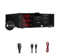 Programmable DC Power Supply, Variable 0-100V 30A 1800W, High Precision Adjustable Bench Source with RS-232 for Laboratory Use