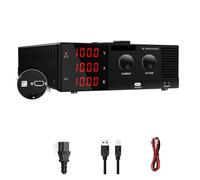 Programmable DC Power Supply, Variable 0-100V 30A 1800W, High Precision Adjustable Bench Source with RS-232 for Laboratory Use