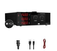 Programmable DC Power Supply, Variable 0-100V 30A 1800W, High Precision Adjustable Bench Source with RS-232 for Laboratory Use