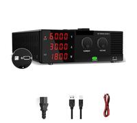 Programmable DC Power Supply Variable,100V 200V 60V 30A 1800W Laboratory Stabilized 30V 60A 5A Bench Source High Power Adjustable RS-232 Suitable for Laboratories, Maintenance, etc(R-SPS6030-232)