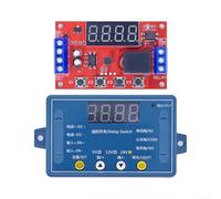 Programmable Delay Time Relay Module With Adjustable Timing From 0.01s To 9990 Minutes For Industrial Automation And Motor Control Systems Featuring For Surge Protection(24V)