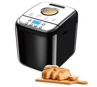 Programmable Digital Bread Machine with Nonstick Ceramic Pan, Automatic Breadmaker for Gluten-Free, Dough, Sourdough, Yogurt