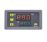Programmable Digital Delay Relay Module with LED Display, 110-220V AC, 20A Load, 1s-999h Range, 18 Operating Modes, for Industrial Automati
