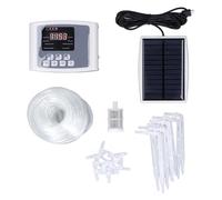 Programmable Digital Display Solar Pump Automatic Watering System with Sound Alarm for 10 Potted Plants Simplified Programming Upgraded Pump Adjustable Watering Stable Flow Easy