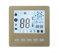 Programmable Digital Thermostat with Child Lock and Energy Saving Functions, Wall Mounted Design, Weekly Heating Schedule and 24 Hour Timer for Temperature Regulation