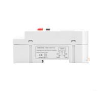 Programmable Digital Timer Switch 220V 30A Weekly Cycle Relay with LCD Display, Flame Resistant Panel Mounted Time Controller for Home Automation and Industrial Use, White