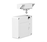 Programmable For RFID Cabinet Lock for Child Safety with Electronic Low Power Alarm, Auto, Suitable for Multiple Wood Cabinets and Drawers (white)