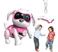 Programmable Interactive USB - Smart Gesture Sensing, Charging Robotic Puppy Toy, Unit Functional Buttons, Rechargeable Learning Companion | For Home Indoor Outdoor Kids Children Playtime