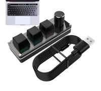 Programmable Keyboard | Mechanical Keyboard Macro, Computer Accessories, Silent Programmable Keyboard for Travel Games Study Office Work