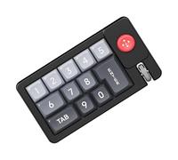 Programmable Keypad, Rgb Mechanical Keyboard, Hot Swappable Number Pad, Function Joystick, Single Handed Layout, Black, Excellent for Graphic Design & Workstations