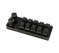 Programmable Keypad with 0 Keys, 2 Knobs and e Switch - Hot Swappable for Gaming & Office