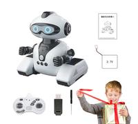 Programmable Kids Robot - Led Eyes Interactive Toy, Sensing Smart Unit, Remote Controlled Activity Figure, Playtime Assistant | Intelligent Response Functions with Lively Dance Song Features for Girls
