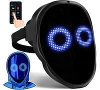 Programmable LED Face Transforming Mask with App Control, Costume Cosplay