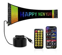 Programmable LED Sign 24''x5'',Holiday Electronic Sign, APP Control, Text Pattern Animation Customizable, High Bright, Bluetooth 5, IP65 Waterproof, Business, Advertising,Holiday digital,Festival