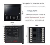 Programmable PID Controller with Fuzzy Control Technology, Solid State or for Relay Output, Compatible with K-Type Input, Black ABS Housing(Relay Output)