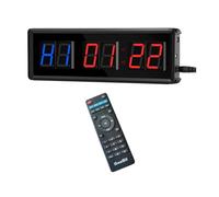 Programmable Remote Control LED Timer Interval Garage Sports Training Clock Gym