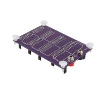 Programmable Resistor Board 0.1Ω-9.9999999MΩ, 8-Step Decimal Decade Box with 0.1% Tolerance 0.25W Power, Gold-Plated Pins for Testing