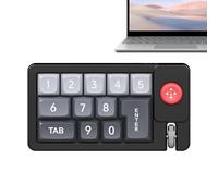 Programmable RGB Keyboard With Joystick, Graphic Design Keyboard, Number Pad With Joystick 13.7x7.5x3.8cm/5.39x2.95x1.5 Inches Ergonomic Layout/Compact Design For Live Streaming
