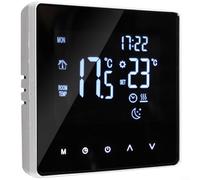 Programmable Thermostat for Electric Floor Heating, WiFi Room Controller with LCD, Weekly Schedule Timer, Remote App Control,(white)
