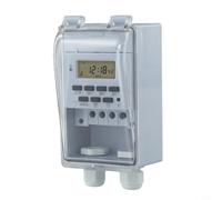 Programmable Timer Relay Switch, 220V Intelligent Timer Switch, Wall-mounted Digital LCD Timer, with Waterproof Transparent Cover