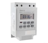 Programmable Timer Relay Switch 30AMP for 220V with 17 Customizable On/Off Programs and Memory Feature (White)