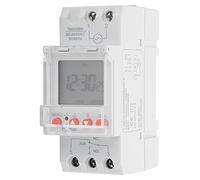 Programmable Timer Switch, 85-265V 30A Timer Switch 24hrs LCD backlight display Din Rail Timer Switch,for lamps, lighting equipment,etc