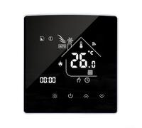 Programmable WiFi Heating Thermostat with Touchscreen, Works with for Alexa and Assistant for Voice Control, Remote Schedule Management, Black(2)