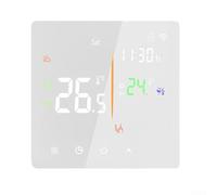 Programmable WiFi Thermostat with Touchscreen Display, 3A/16A Heating Cooling Controller, Remote for access, Energy Saving, Compatible with Electric, Water and Boiler Heating Systems(white 16A