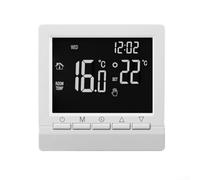 Programmable Wired Boiler Thermostat, 3A Smart Floor Heating Temperature Controller -5-50℃ with Anti-Freeze Protection and Child Lock