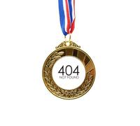 Programmer 404 Error Not Found Gold Award Winner Medal First Place Ribbon