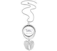 Programmer 404 Error Page Not On Earth Pendant Angel Wings Rotating Necklace Jewelry