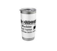 Programmer A Machine That Turns Coffee Into Code Stainless Steel Insulated Tumbler