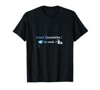 Programmer Adulting Humor Struct Quarantine Code Graphic T-Shirt