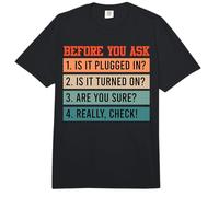 Programmer Before You Ask Funny Technical Support Comfort Colors Adult Heavyweight T-Shirt