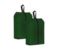 Programmer Binary Circular Code, Travel Shoe Bags 2 Pack, Waterproof Shoe Storage Bags, Shoe Organizer for Travel and Home