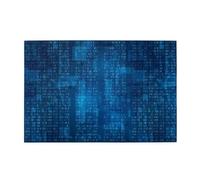 Programmer Binary Code Blue, 1000 Pieces Jigsaw Puzzles, Wooden Jigsaw Family Game Wall Decor for Adults Teens