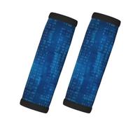 Programmer Binary Code Blue, 2 Pcs Luggage Handle Wrap Grips, Comfort Soft Handle Covers Luggage Tag
