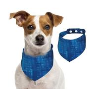 Programmer Binary Code Blue,Dog Bandanas Cotton Pet Scarf Adjustable Bibs for Pet,L