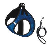 Programmer Binary Code Blue,Pet Harness,Adjustable Reflective Dog Harness,Pet Leash Vest,L