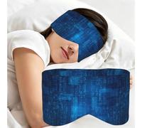 Programmer Binary Code Blue, Sleep Mask for Home Travel, Full Eye Covers Light Blocking Eye Mask Sleep Eye and Ear Muffs