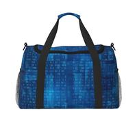 Programmer Binary Code Blue, Sports Duffels, Handheld Crossbody Sports Luggage Bag, Large Capacity Travel Bag for Women and Men