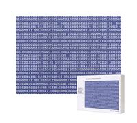 Programmer Binary Computer Code Purple,500 Pieces Wooden Jigsaw Family Game Jigsaw Puzzles for Adults Teens Home Decor